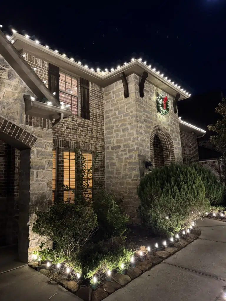 View christmas light installation project in Bellevue